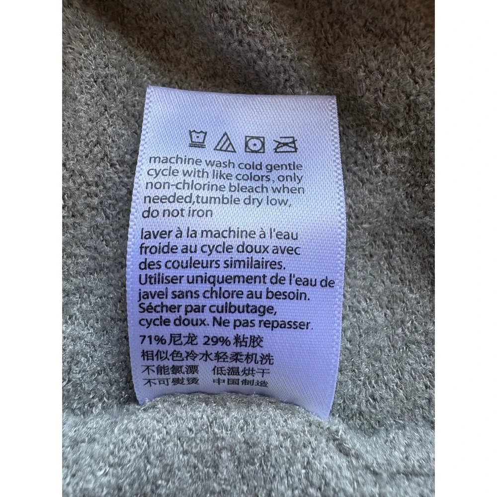 BAREFOOT DREAMS CozyChic Ultra Lite Mens L Gray Long Sleeve Crew‎ Neck Sweater